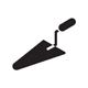 Trowel Icon, Vector Symbol Illustration.